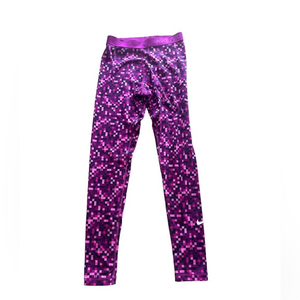Nike Pro Dri Fit‎ Pink Pixelated Leggings Activewear Workout M